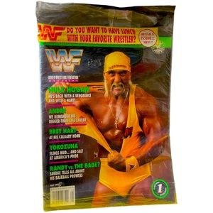 Hulk Hogan May 1993 WWF Wrestling Magazine Bret Hart Yokozuna Wrestler WWE Randy